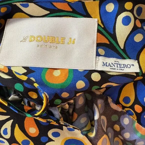 La DoubleJ Silk Kimono Caftan Dress Made In Italy With Mantero Dress - Picture 6 of 15